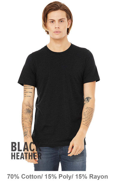 T-shirt Bella + Canvas 3413 Tri-Blend | Personnalisé | FYLIA Impression